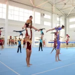 Занятия йогой, фитнесом в спортзале Acrosport Красноярск
