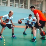 Занятия йогой, фитнесом в спортзале Академия баскетбола Слэмданк Санкт-Петербург