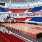 Занятия йогой, фитнесом в спортзале Баскет Холл Москва