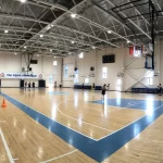 Занятия йогой, фитнесом в спортзале Баскетбольная академия Лобня