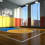 Занятия йогой, фитнесом в спортзале Баскетбольная площадка Клин