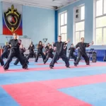 Занятия йогой, фитнесом в спортзале Чёрный Дракон Люберцы