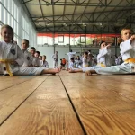 Занятия йогой, фитнесом в спортзале Чёрный Дракон Люберцы