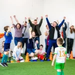 Занятия йогой, фитнесом в спортзале Детская футбольная школа Kinderbase Москва