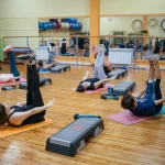Занятия йогой, фитнесом в спортзале Диана спорт Красноярск