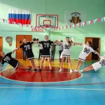 Занятия йогой, фитнесом в спортзале ДЮСШ Смена Омск