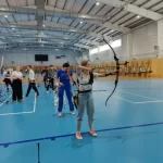 Занятия йогой, фитнесом в спортзале Федерации стрельбы из лука Приморского края, РОО Владивосток