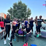 Занятия йогой, фитнесом в спортзале Fitjumping Москва