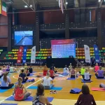 Занятия йогой, фитнесом в спортзале ГБУ ПМЦ Лигово Санкт-Петербург