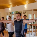 Занятия йогой, фитнесом в спортзале Грация Красногорск