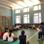 Занятия йогой, фитнесом в спортзале Кафедра физической подготовки и спорта Петергоф