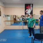 Занятия йогой, фитнесом в спортзале МУ Физкультурно-спортивный клуб инвалидов Корсар-Спорт Подольск