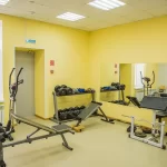 Занятия йогой, фитнесом в спортзале Олимпиец Уфа