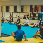 Занятия йогой, фитнесом в спортзале Олимпиец Уфа
