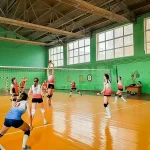 Занятия йогой, фитнесом в спортзале Open Volleyball Москва