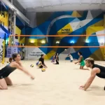 Занятия йогой, фитнесом в спортзале Panda Volley Hall Москва