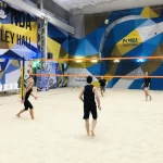 Занятия йогой, фитнесом в спортзале Panda Volley Hall Москва