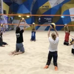 Занятия йогой, фитнесом в спортзале Panda Volley Hall Москва