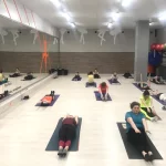 Занятия йогой, фитнесом в спортзале Pilates Wpark Москва