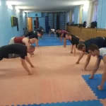 Занятия йогой, фитнесом в спортзале Родина Москва