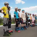 Занятия йогой, фитнесом в спортзале Ролер-школа Inline Тюмень