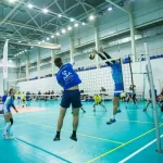 Занятия йогой, фитнесом в спортзале RusVolley Москва