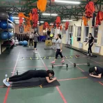 Занятия йогой, фитнесом в спортзале Шанти Джим Элиста