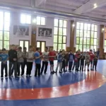Занятия йогой, фитнесом в спортзале СК имени Г. Гамидова Махачкала