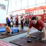 Занятия йогой, фитнесом в спортзале Центр тестирования комплекса ГТО Москва