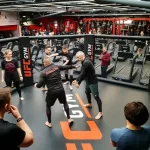 Занятия йогой, фитнесом в спортзале UFC GYM Москва