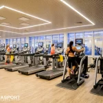 Занятия йогой, фитнесом в спортзале Vitasport wellness club Москва